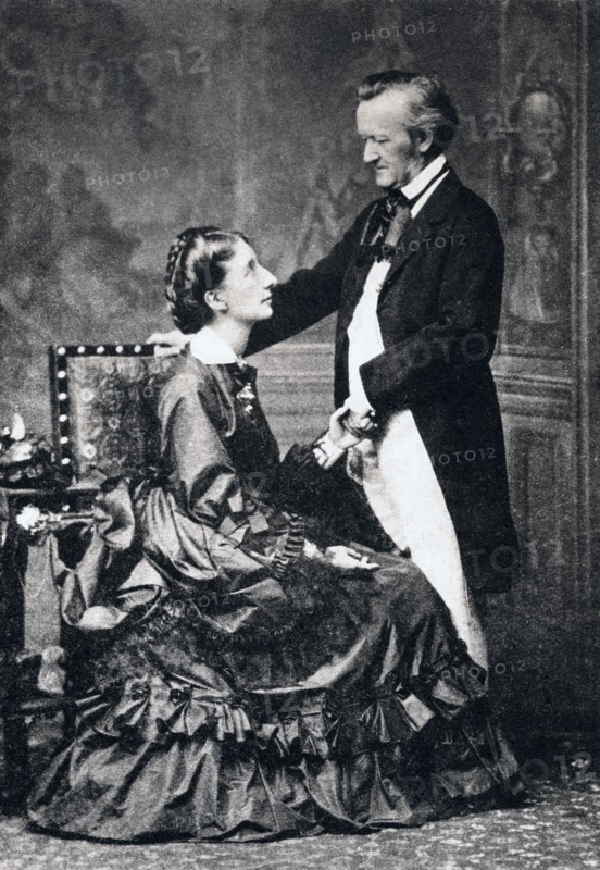 Richard and Cosima Wagner, late 19th century. Artist: Unknown