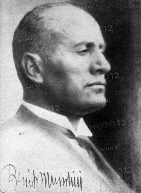 Benito Mussolini, Italian fascist dictator, c1930s. Artist: Unknown