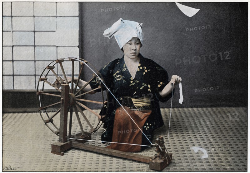 'Spinning Wheel', c1890. Artist: Charles Gillot
