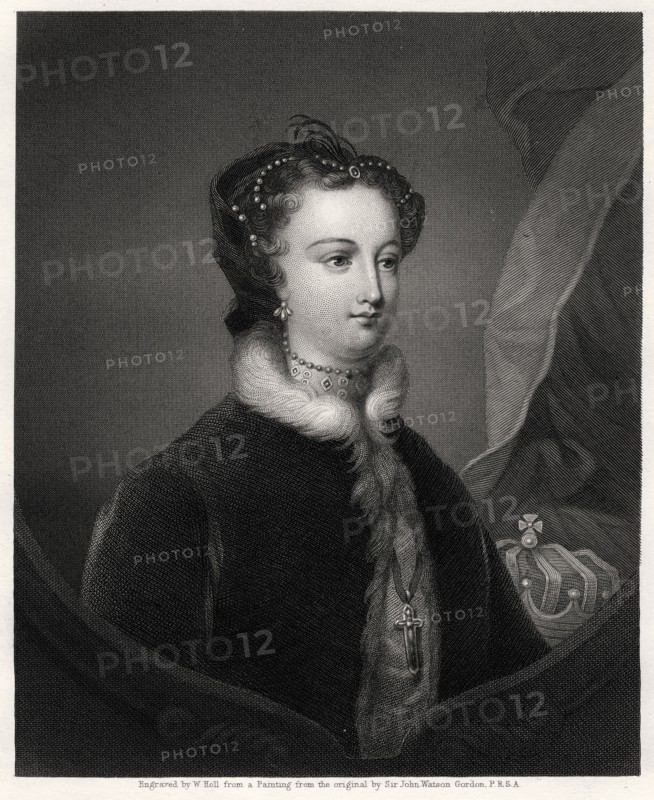 Mary Stuart, Queen of the Scots, 19th century. Artist: W Holl
