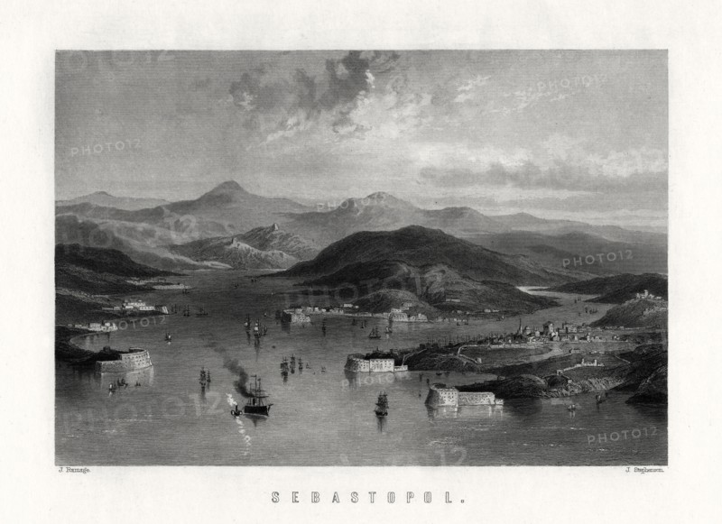 'Sebastopol', Ukraine, 19th century. Artist: J Stephenson