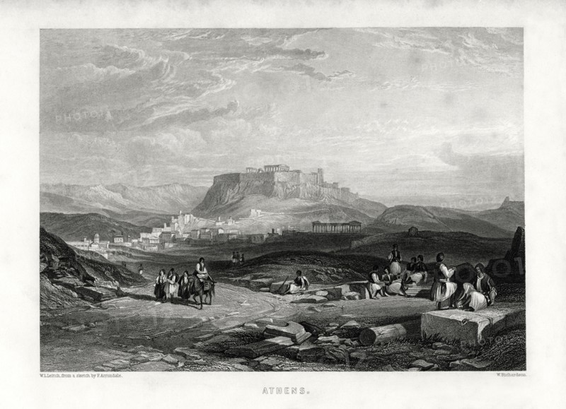 'Athens', Greece, 1887. Artist: W Richardson