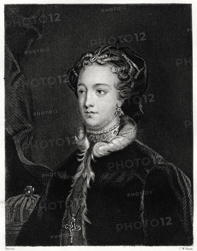 Mary Stuart, Queen of the Scots, (1860). Artist: T W Hunt