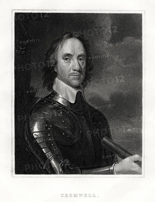 Oliver Cromwell, 1860.  Creator: Unknown.