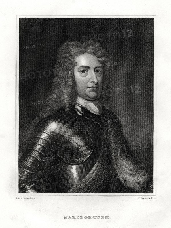 John Churchill, the Duke of Marlborough, English soldier, 1860. Artist: J Posselwhite