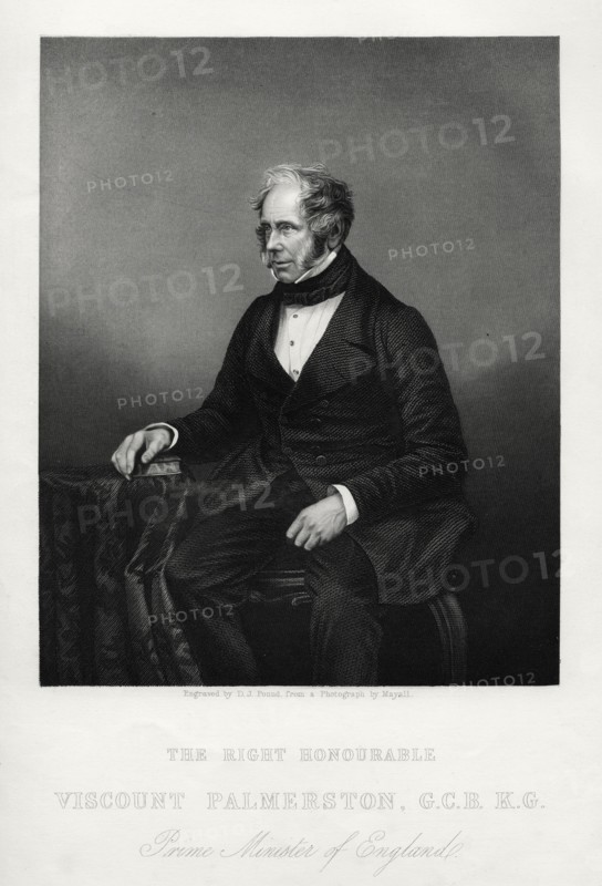 Henry John Temple, 3rd Viscount Palmerston, British statesman, c1880. Artist: DJ Pound