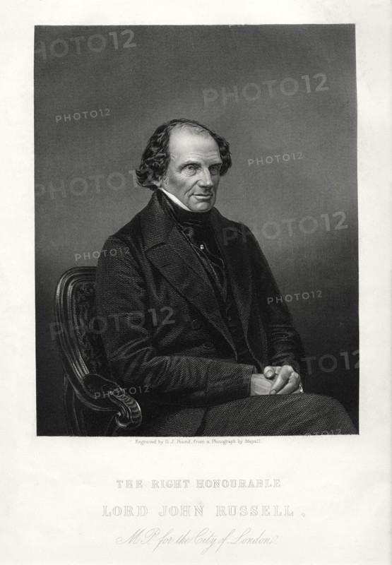 The Right Honourable John Russell, 1st Earl Russell, British Liberal statesman, c1880. Artist: DJ Pound