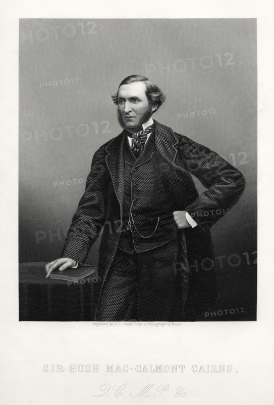 Sir Hugh Mac-Calmont Cairns, British statesman, c1880. Artist: DJ Pound