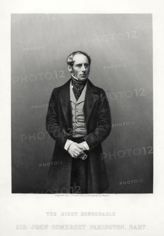 John Somerset Pakington, 1st Baron Hampton, English politician, c1880.Artist: DJ Pound