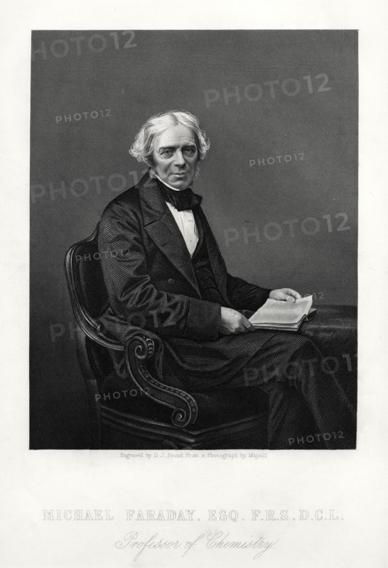 Michael Faraday, British scientist, c1880. Artist: DJ Pound