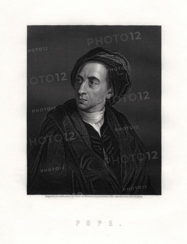 Alexander Pope, English poet, 19th century. Artist: Posselwhite