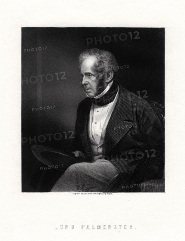 Lord Palmerston, British prime minister, 19th century.Artist: W Holl
