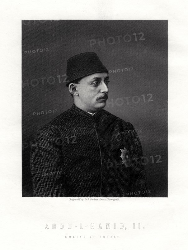 Abd-ul-Hamid II, last Sultan of the Ottoman Empire, 19th century.Artist: George J Stodart