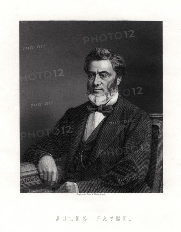 Jules Claude Gabriel Favre, French statesman, 19th century. Artist: Unknown