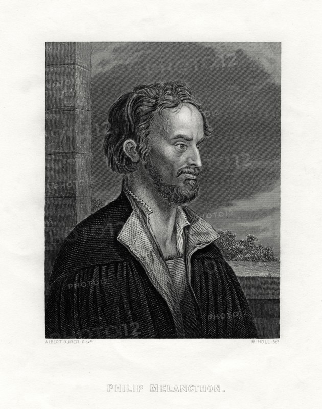 Philipp Melanchthon German theologian and writer of the Protestant Reformation, 19th century.  Creator: W Holl.