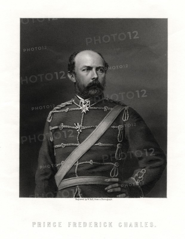 Prince Frederick Charles, 19th century. Artist: W Holl