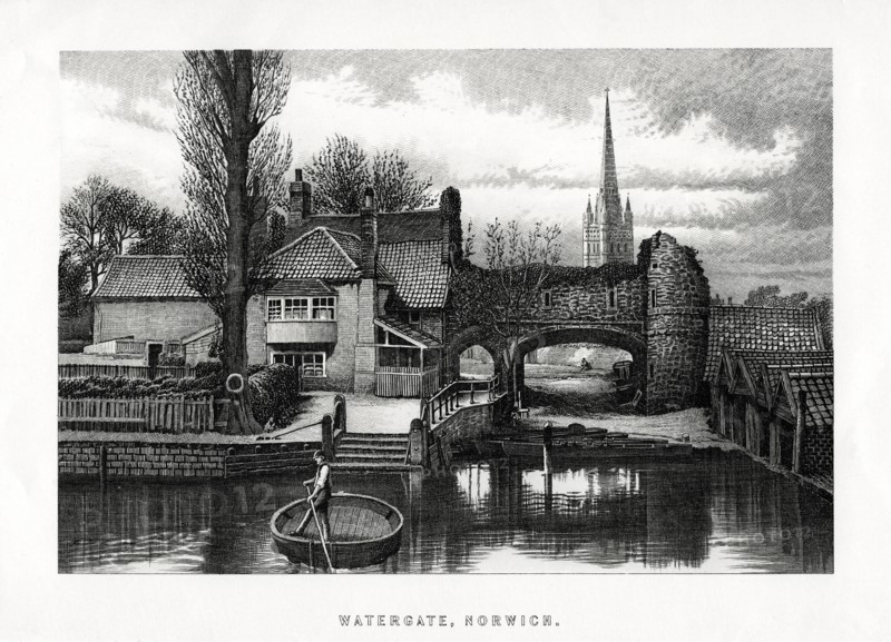 Watergate, Norwich, 1896. Artist: Unknown