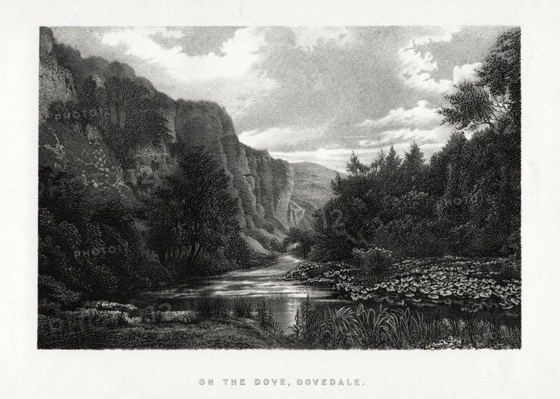 The Dove, Dovedale, Derbyshire, 1896. Artist: Unknown