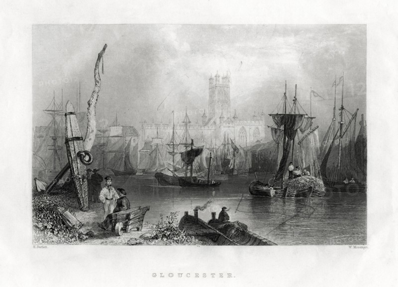 Gloucester, England, 19th century. Artist: W Mossman