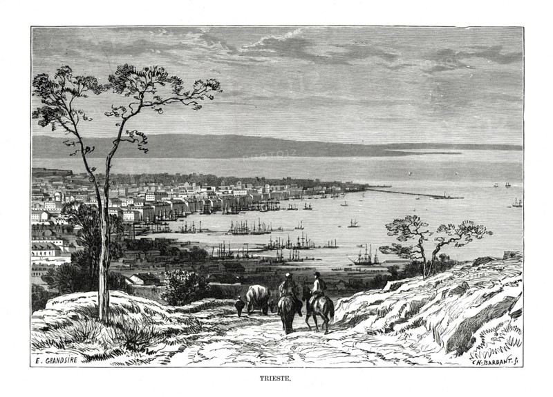 Trieste, Italy, 1879. Artist: Charles Barbant