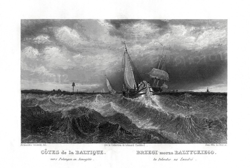 On the coasts of the Baltic, 19th century. Artist: Alex Will
