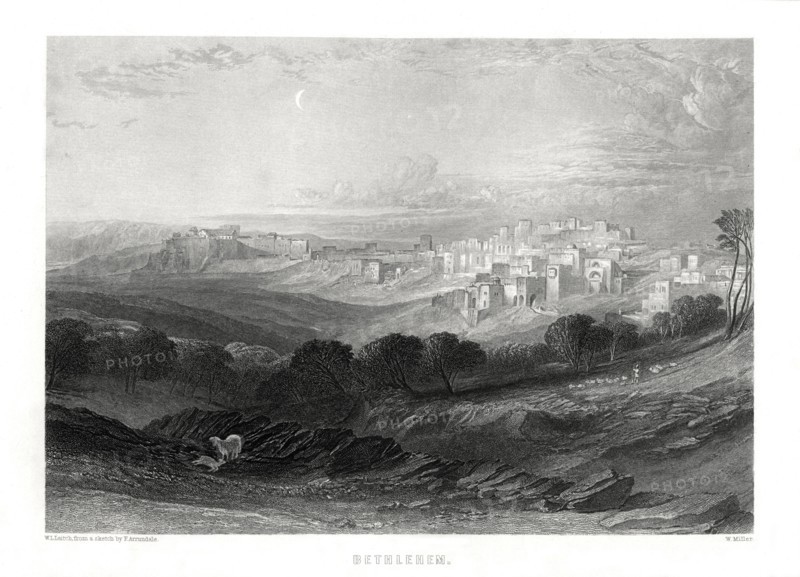 Bethlehem, Palestine, 19th century. Artist: W Miller