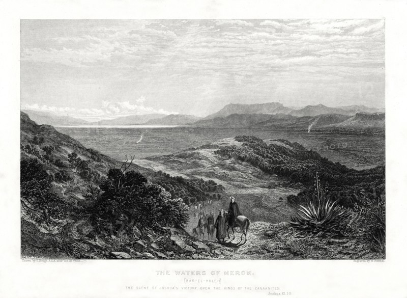'The Waters of Merom', Palestine, 1887. Artist: W Forrest