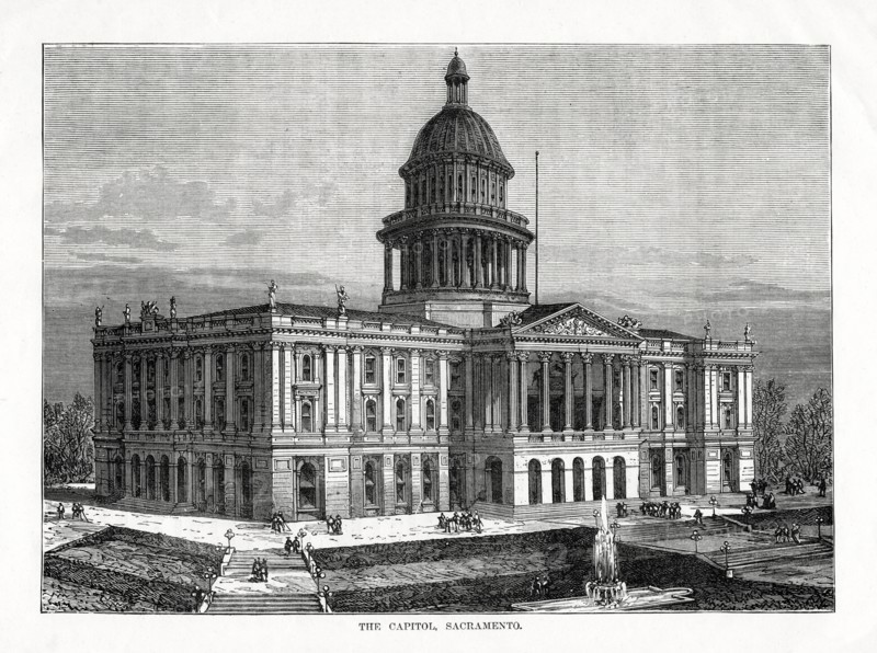 The Capitol, Sacramento, California, USA, 1877. Artist: Unknown