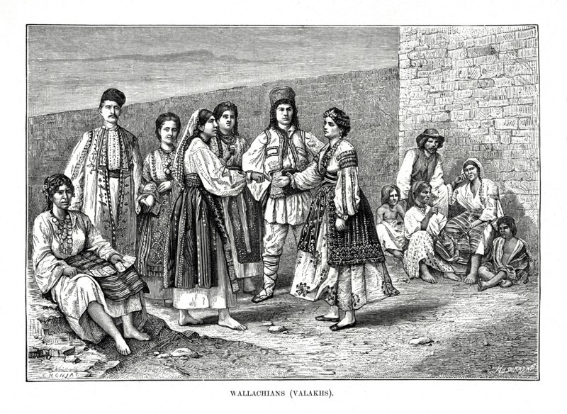 Wallachians, 1879.Artist: E Ronjat