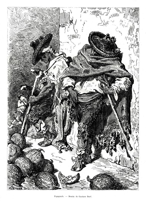 Spaniards, 1886. Artist: Unknown
