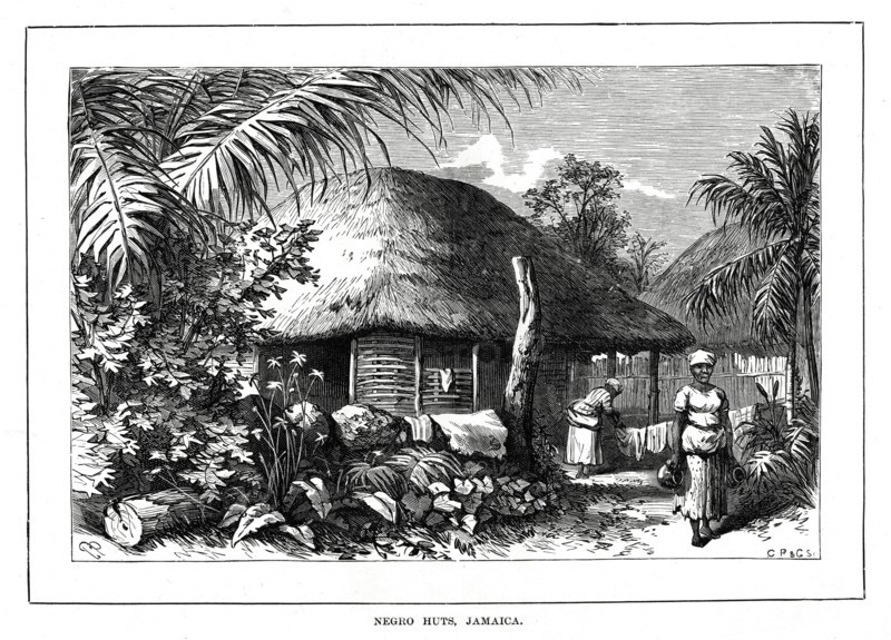 'Negro Huts, Jamaica', 19th century. Artist: Unknown