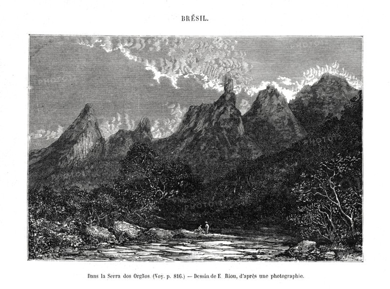 Serra dos Órgãos, Brazil, 19th century.Artist: Edouard Riou