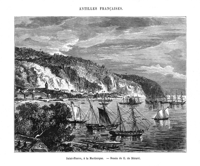 Saint Pierre, Martinique, 19th century. Artist: E de Berard