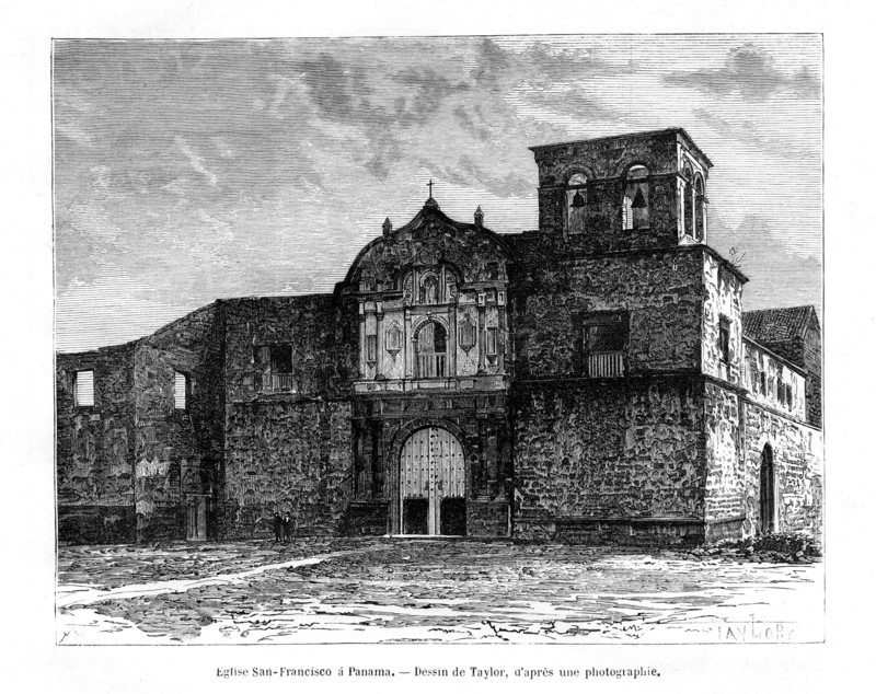 Church of San Francisco, Panama, Central America, 19th century. Artist: Taylor