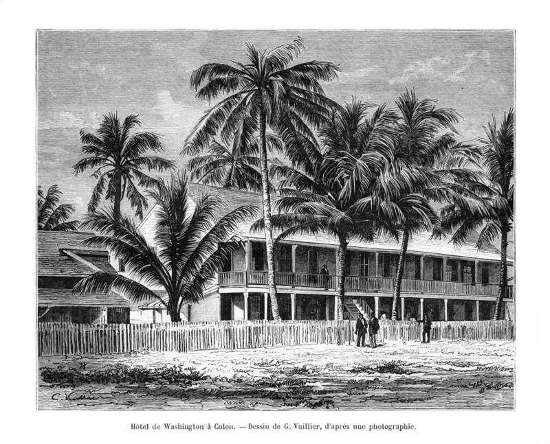 Washington Hotel, Colón, Panama, 19th century. Artist: Vuillier