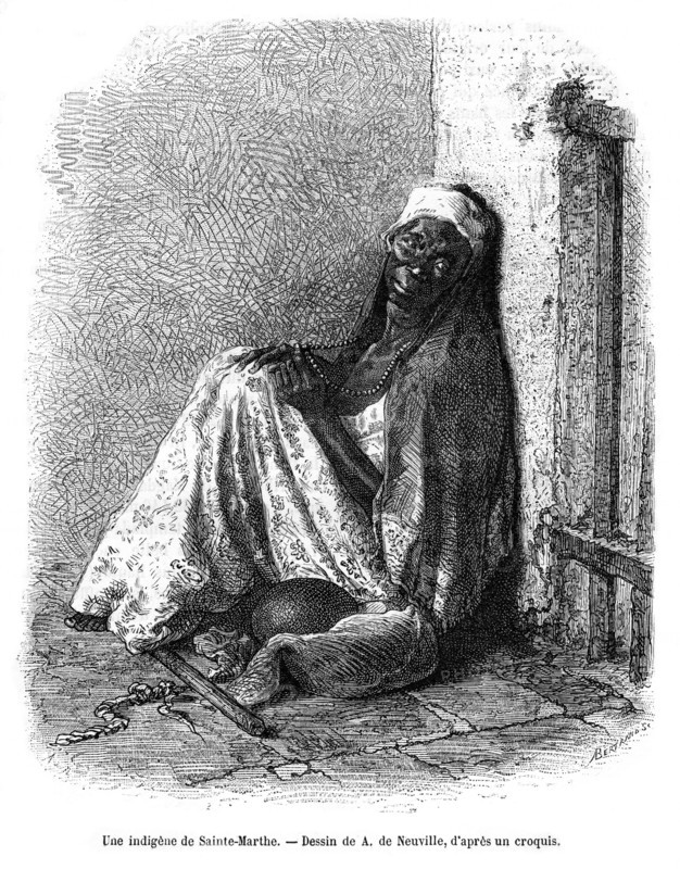 A woman of Santa Marta, Colombia, 19th century. Artist: A de Neuville