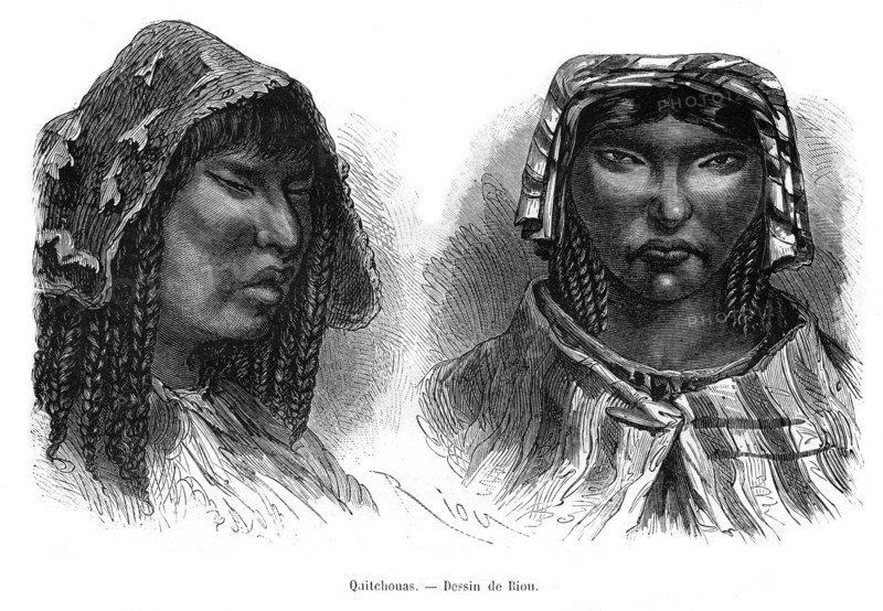 Quichua Indians, South America, 19th century. Artist: Edouard Riou