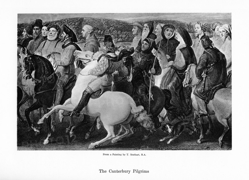 The Canterbury pilgrims, 19th century. Artist: Unknown