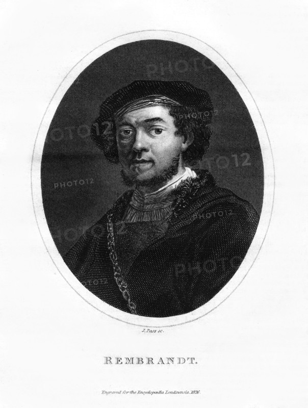 Rembrandt, Dutch painter, 1826. Artist: J Pass