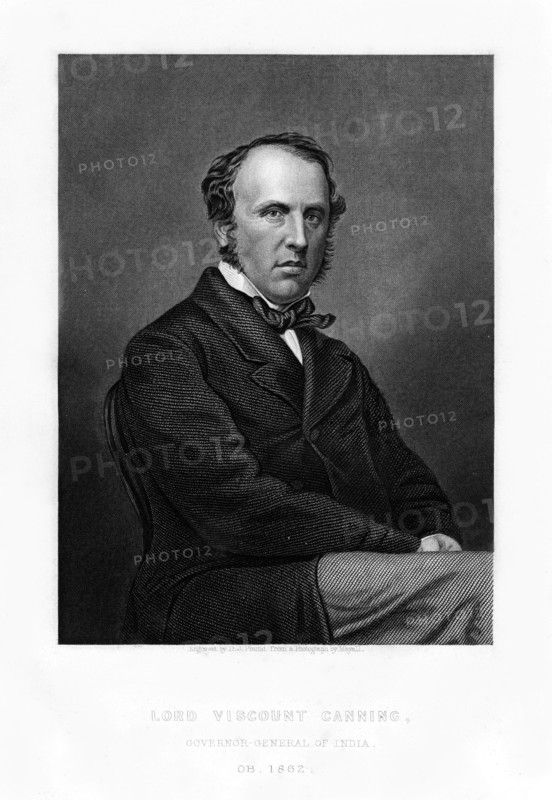 Charles John Canning, 1st Earl Canning, Governor-General of India, 19th century.Artist: DJ Pound