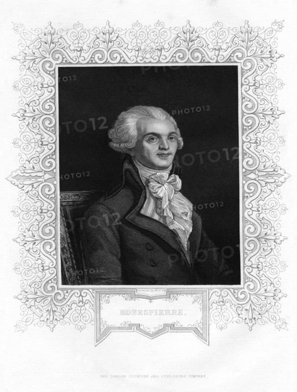 Maximilien Robespierre, one of the leaders of the French Revolution, 19th century. Artist: W H Moll