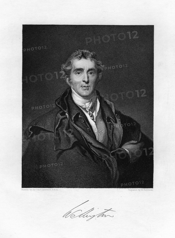 Arthur Wellesley, 1st Duke of Wellington, British soldier and statesman, 19th century.Artist: H Robinson