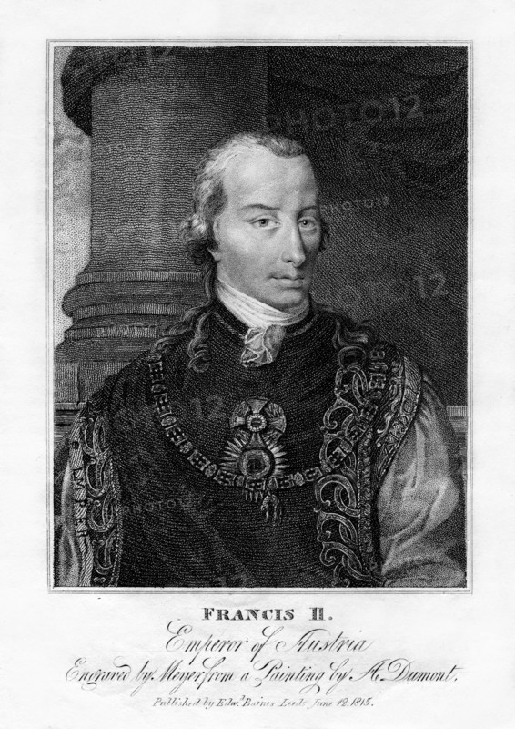 Francis II, Holy Roman Emperor, 1815.Artist: Henri Meyer