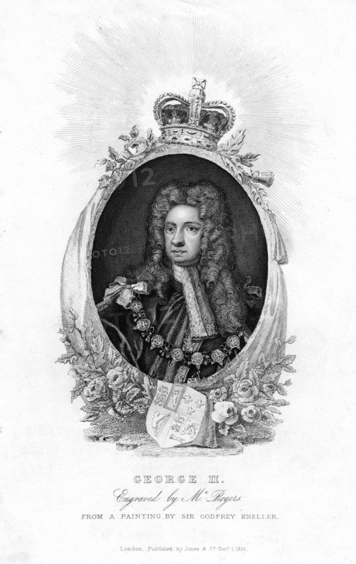 King George II, (1824).Artist: Rogers