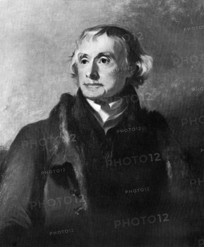 Thomas Jefferson, third President of the United States, 19th century.Artist: Thomas Sully