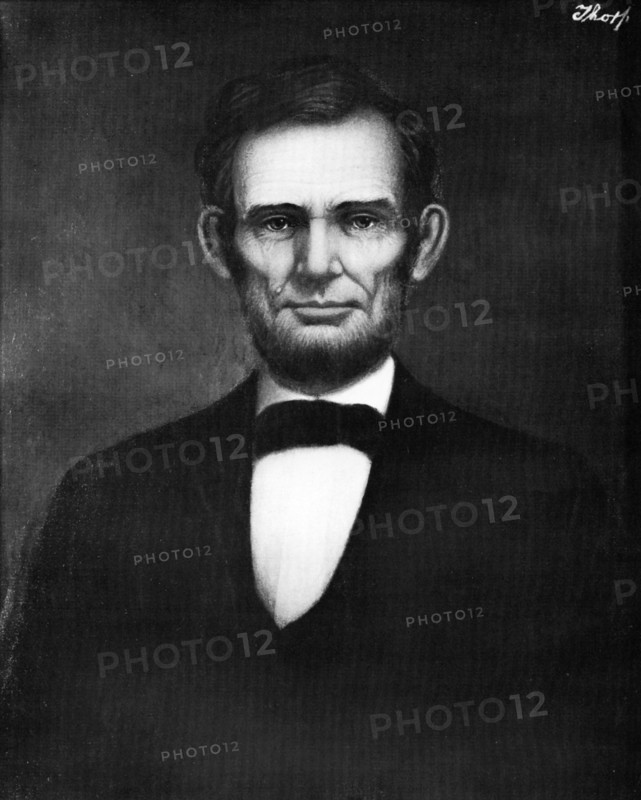 Abraham Lincoln, 16th President of the United States, (early 20th century).Artist: Freeman Thorp