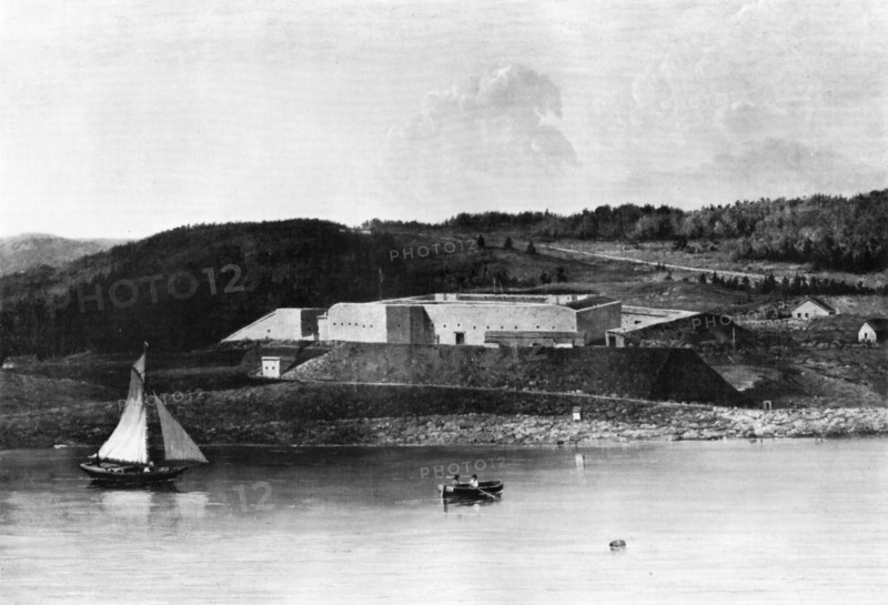 'Fort Knox, Maine', 1870-1875.Artist: Seth Eastman