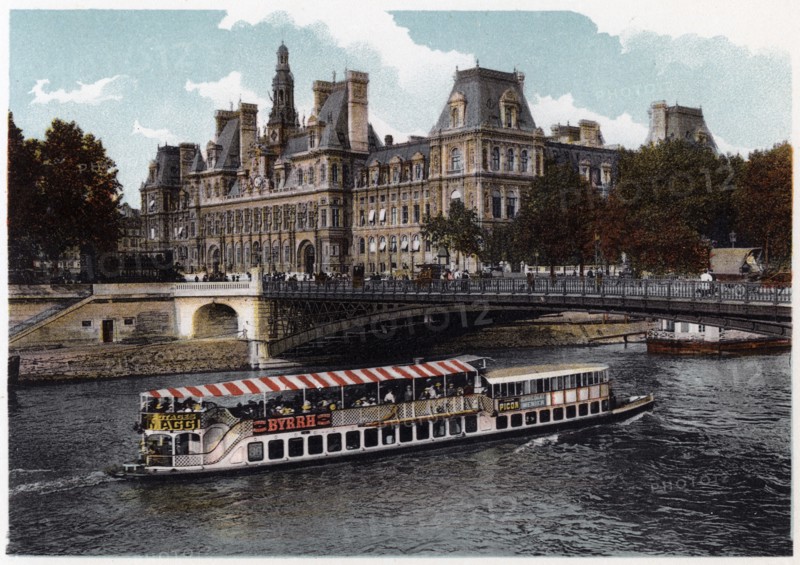 Hotel de Ville, Paris, c1900. Artist: Unknown
