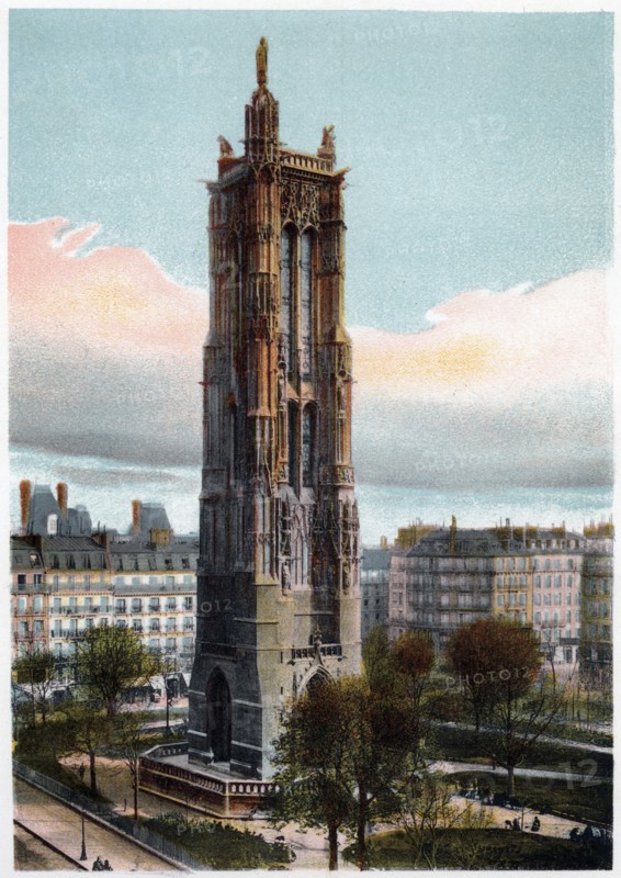 Saint-Jacques Tower, Paris, c1900. Artist: Unknown