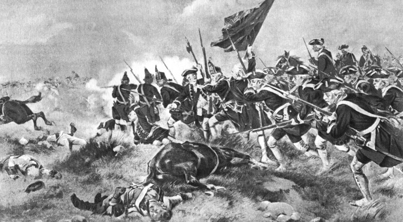 The Battle of Dettingen, 16 June 1743, (1910). Artist: Unknown